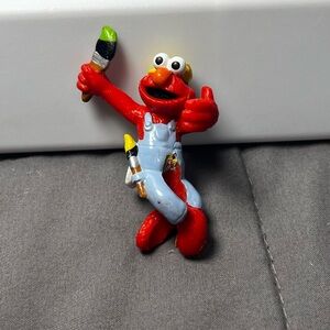 Vintage 90s‎ Sesame Street Painter Elmo Pencil Topper Muppets Collectible
